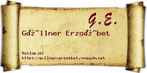 Göllner Erzsébet névjegykártya