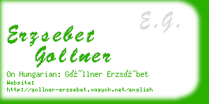 erzsebet gollner business card